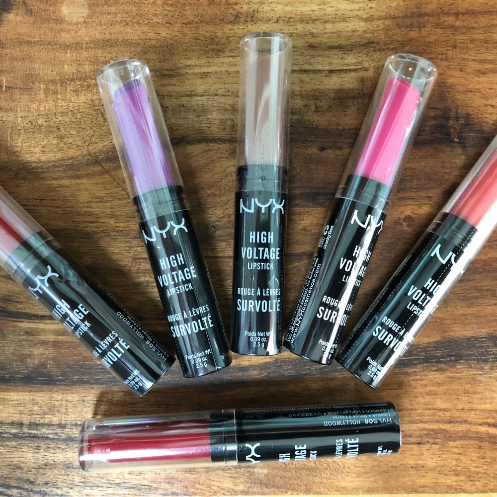 4 / $10 NYX high Voltage Lipstick Combination